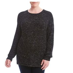 Womens Studio Works Plus Size Diamond Cable Sweater Size 2X 3X NWT